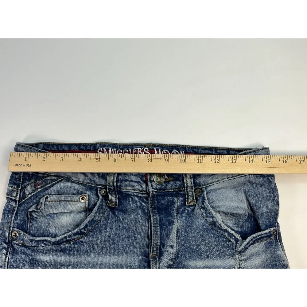 Smugglers Moon Jeans Men's 32x32 Distressed  Patches Button Fly 5 Pocket